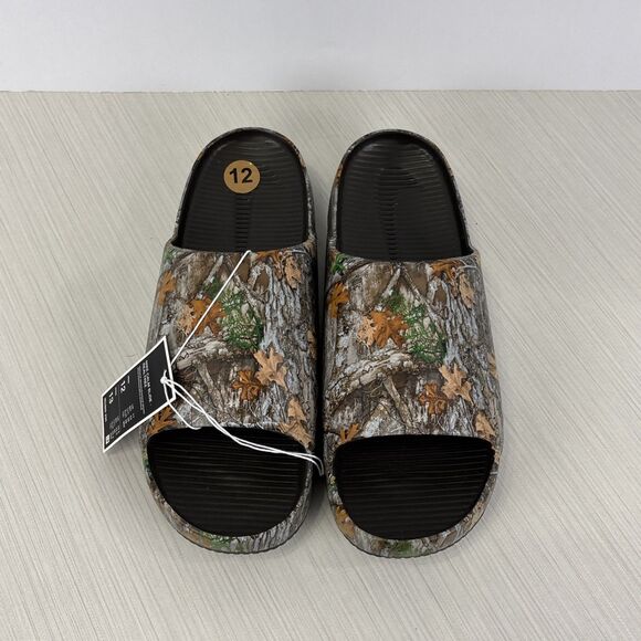 NIKE CALM REALTREE SLIDES_BAROQUE BROWN/BAROQUE BROWN IB2885-200 SIZE 12 - Picture 3 of 7
